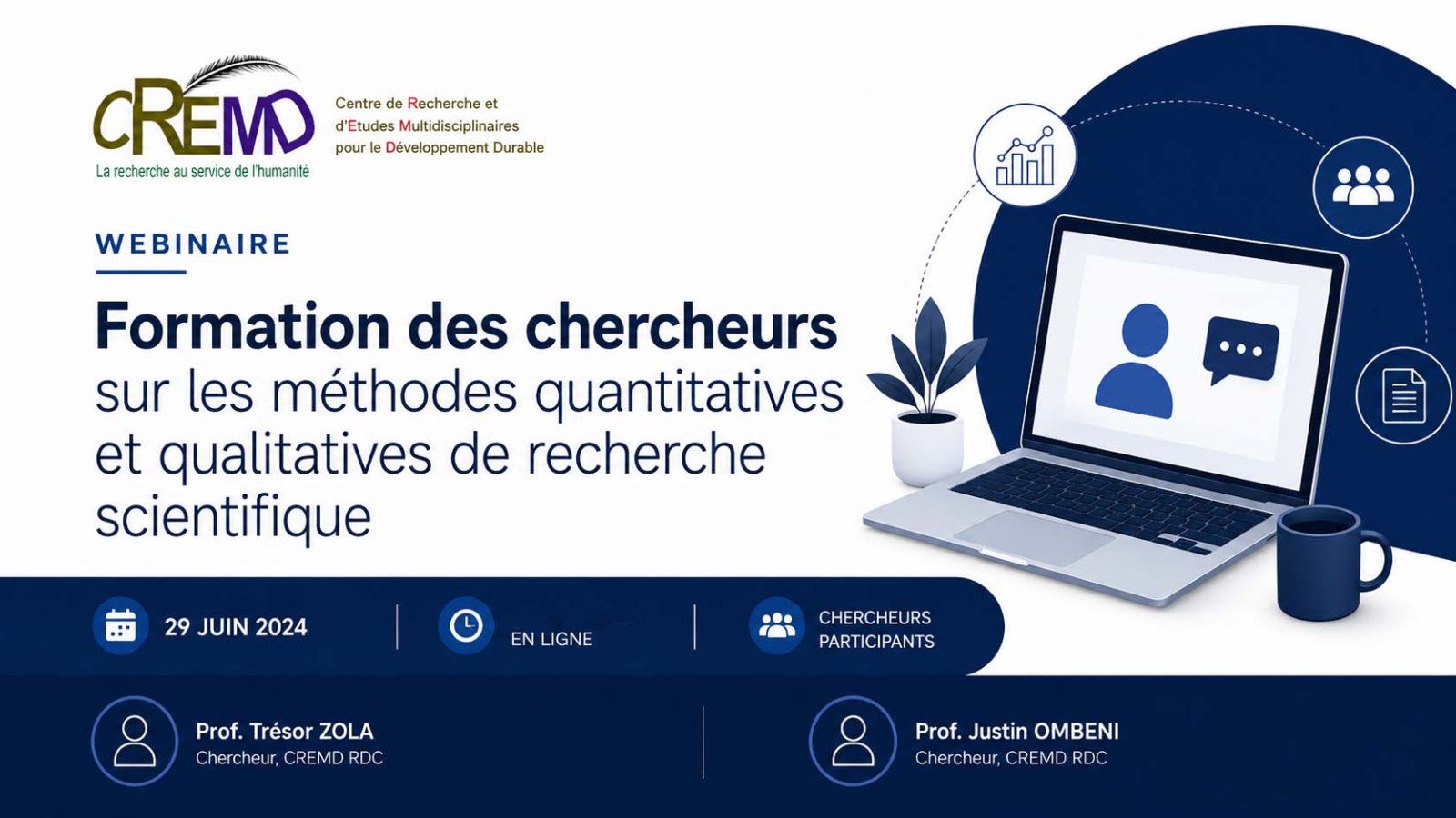 Le cremd organise une formation sur les méthodes de recherche scientifique
